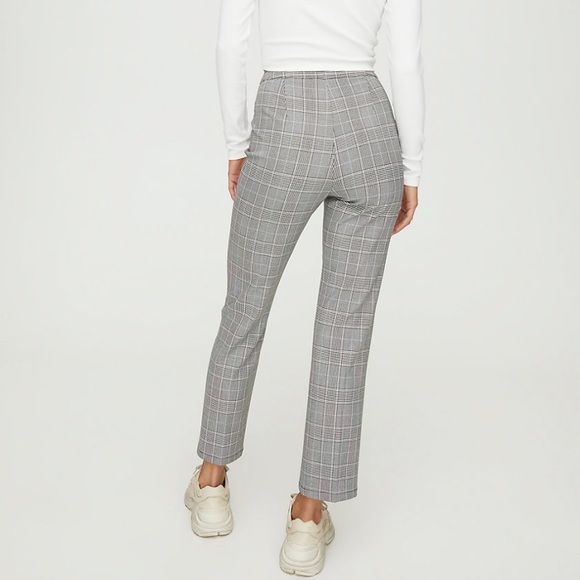 Aritzia Sunday Best Freshman Check Pant Size 2 - Picture 2 of 7